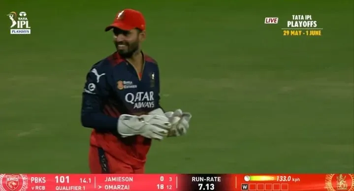 Jitesh Sharma’s stunning catch